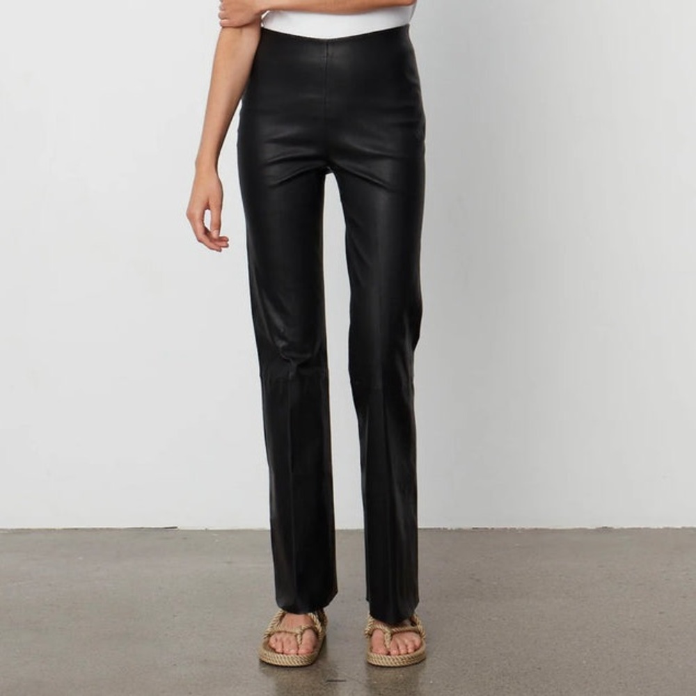 Lamb leather LIKE NEW MABELLA Black Women's Leggings